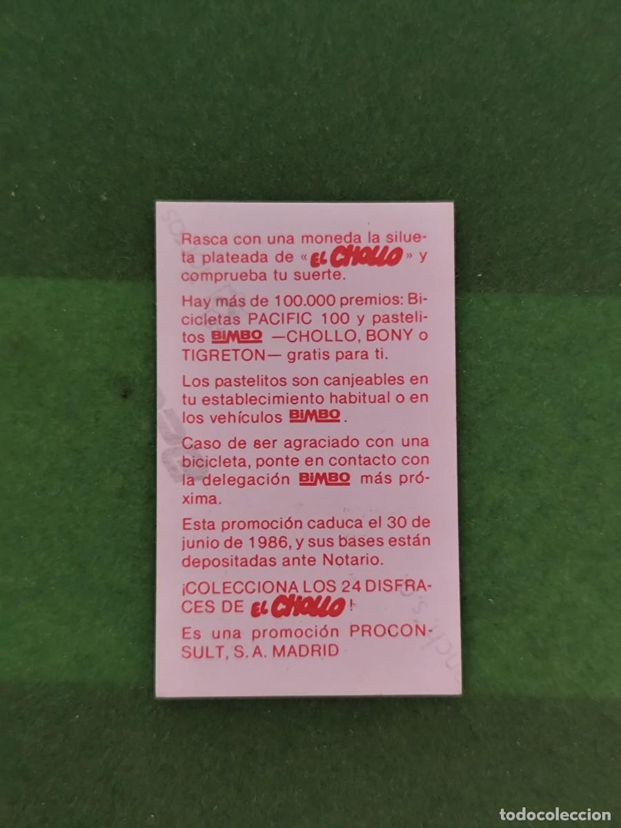 Coleccionismo cromos antiguos: Cromo El Chollo 14 Bimbo Sin pegar - Foto 2