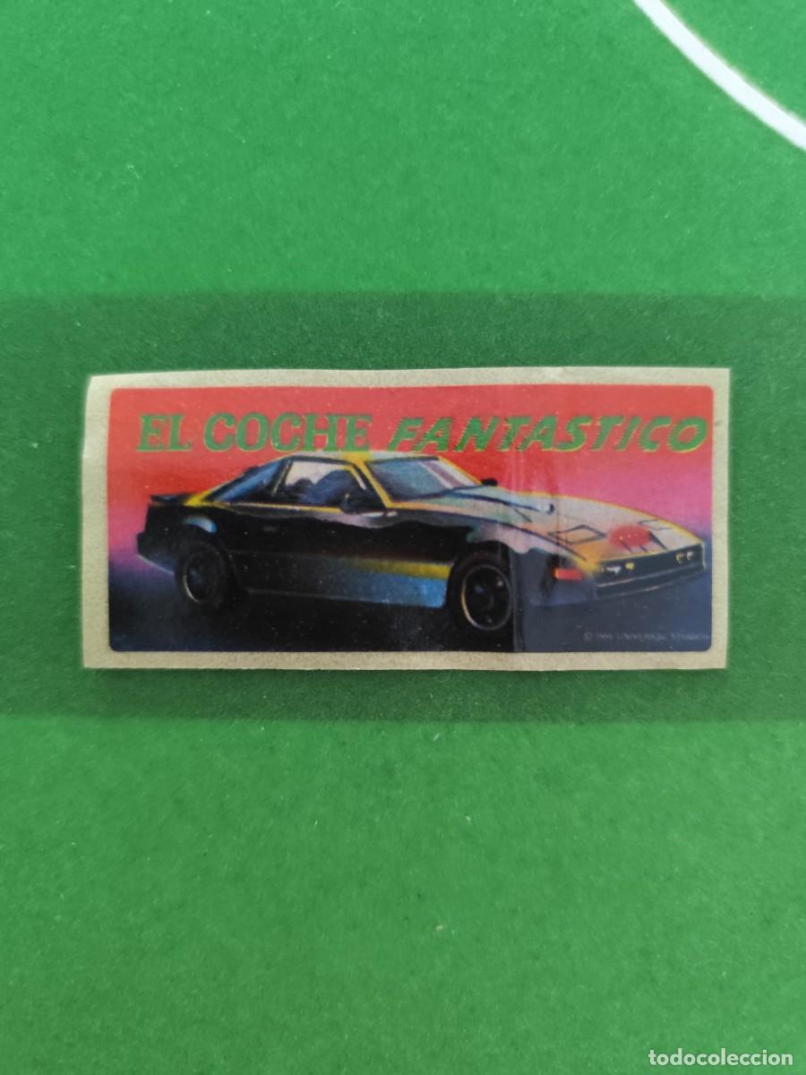 Sammeln alte Sammelbilder: Cromo pegatina El coche fant&aacute;stico (No veo la marca) Sin pegar