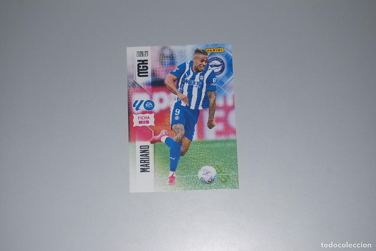 Collectable Antique Stickers: MARIANO DEL DEPORTIVO ALAVES MGK MEGACRACKS N&ordm; 34 BIS FICHA BIS LIGA 2026-2027 26-27 PANINI