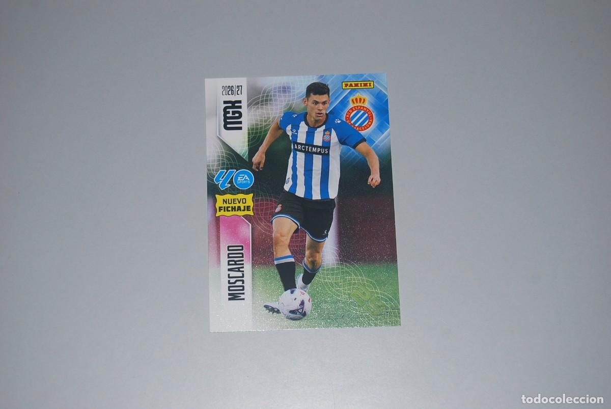 Collectionnisme Cartes &agrave; collectionner anciennes: MOSCARDO DEL R.C.D. ESPANYOL MGK MEGACRACKS N&ordm; 482 NUEVO FICHAJE LIGA 2026-2027 26-27 PANINI