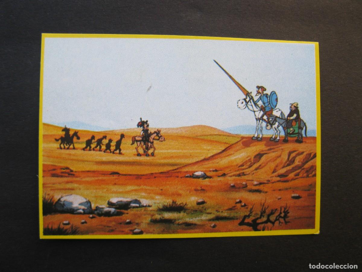 Coleccionismo cromos antiguos: DON QUIJOTE DE LA MANCHA - CROMO N&ordm; 37 - DANONE - NUNCA PEGADO.