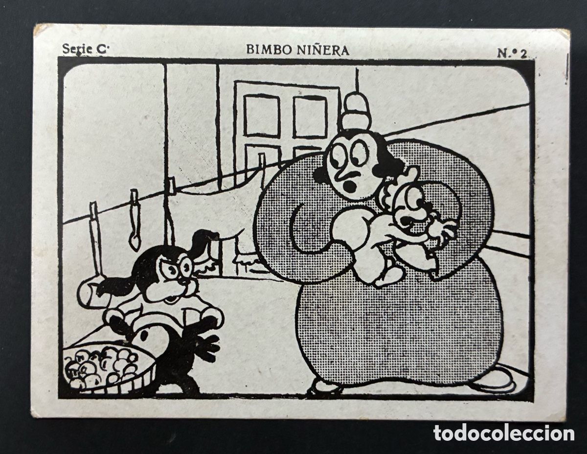 Coleccionismo cromos antiguos: CROMO COLECCION BIMBO NI&Ntilde;ERA # 2 SERIE C CHOLATES EVARISTO JUNCOSA