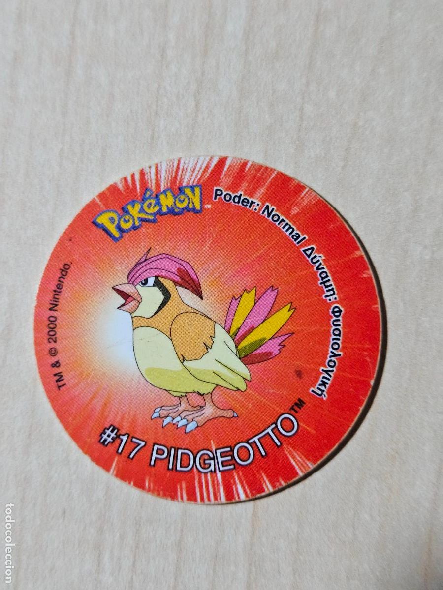 Coleccionismo cromos antiguos: TAZO 17 PIDGEOTTO - POKEMON 2 TAZOS