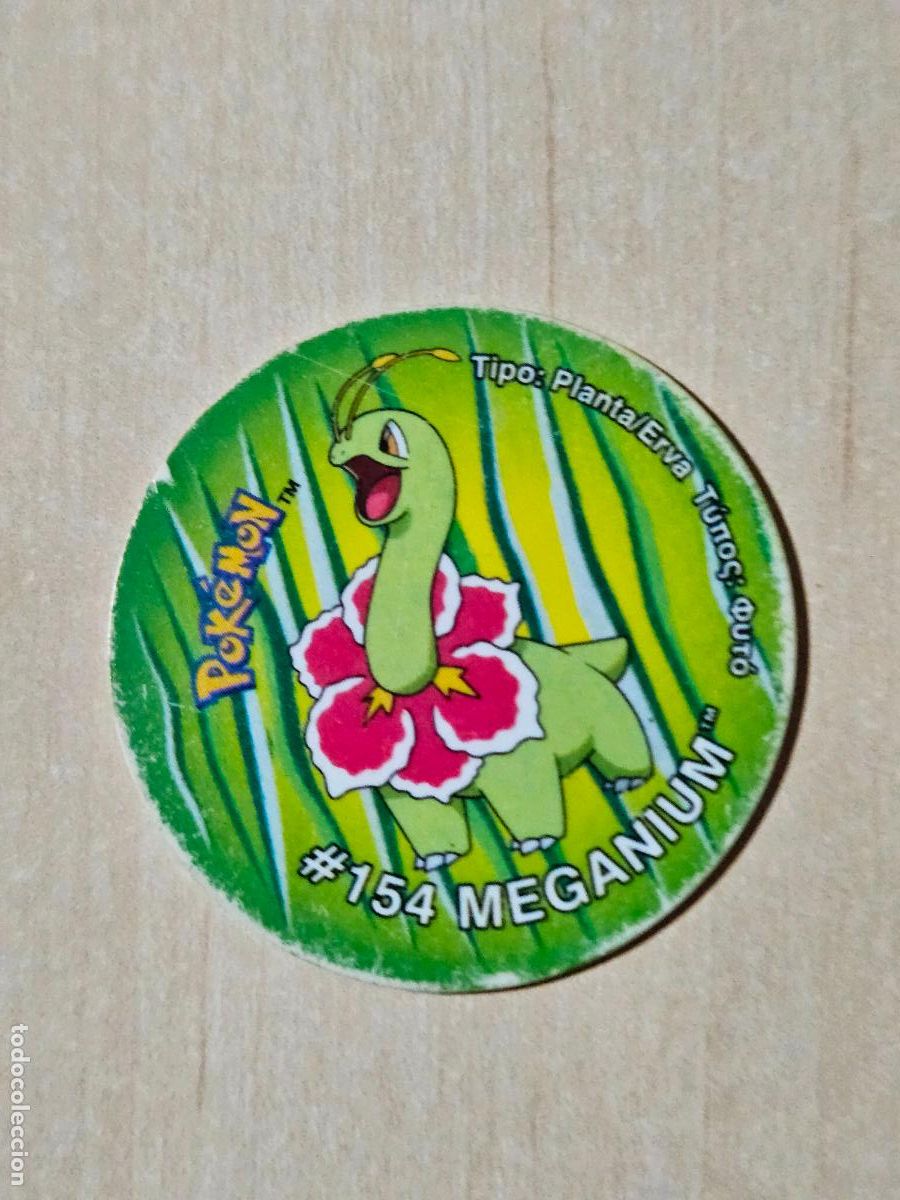 Coleccionismo cromos antiguos: TAZO 154 MEGANIUM - POKEMON 3 TAZOS