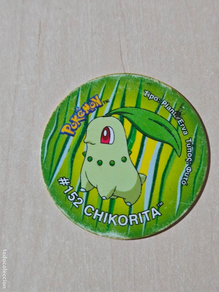 Coleccionismo cromos antiguos: TAZO 152 CHIKORITA - POKEMON 3 TAZOS