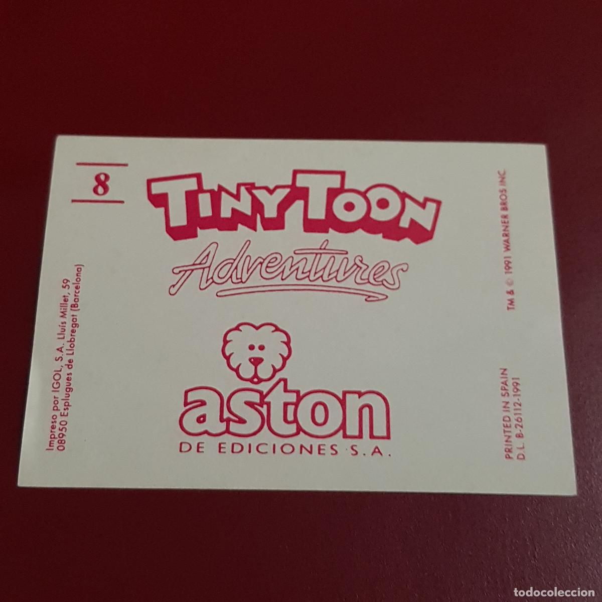 Coleccionismo cromos antiguos: ASTON - TINYTOON ADVENTURES - 8 - NUNCA PEGADO - Foto 2