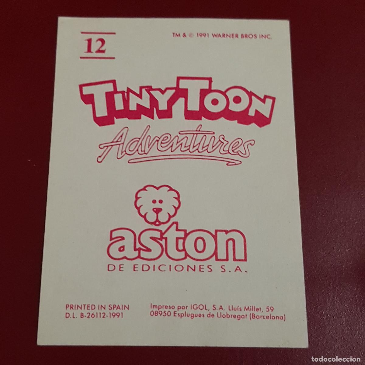 Coleccionismo cromos antiguos: ASTON - TINYTOON ADVENTURES - 12 - NUNCA PEGADO - Foto 2
