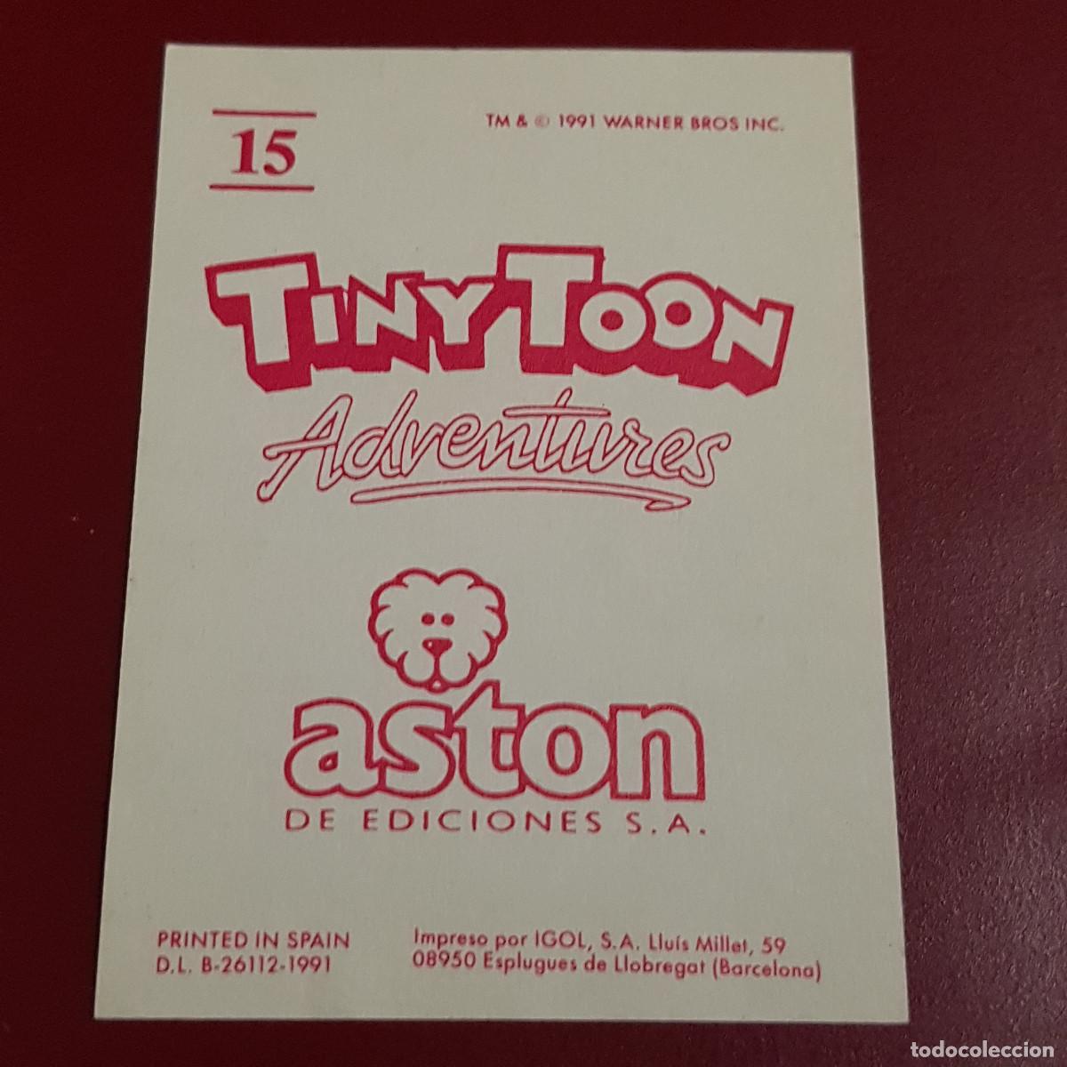 Coleccionismo cromos antiguos: ASTON - TINYTOON ADVENTURES - 15 - NUNCA PEGADO - Foto 2