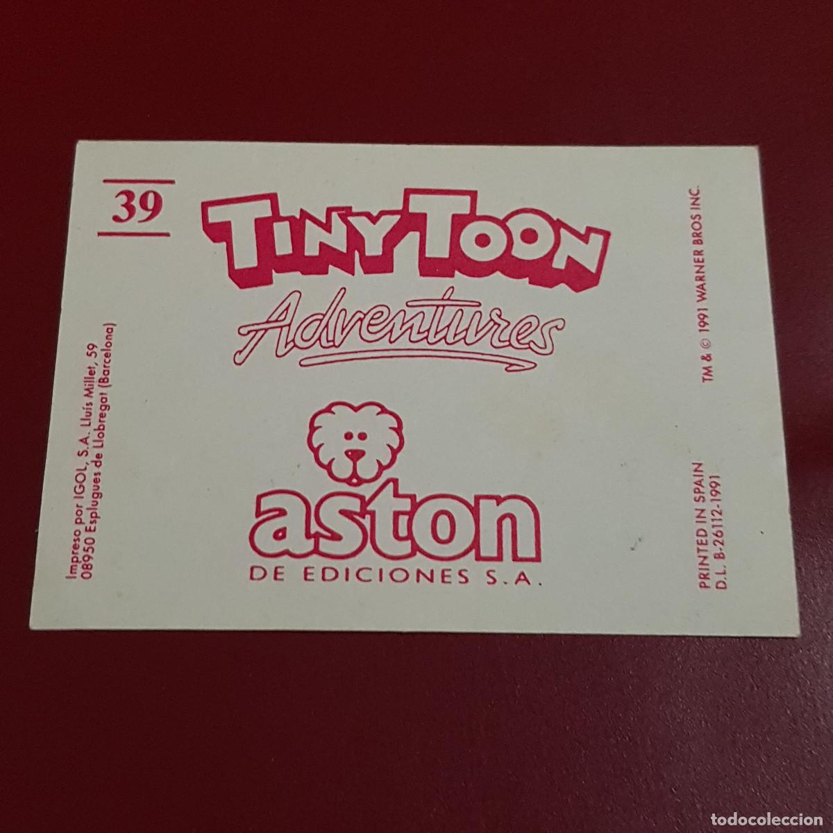 Coleccionismo cromos antiguos: ASTON - TINYTOON ADVENTURES - 39 - NUNCA PEGADO - Foto 2