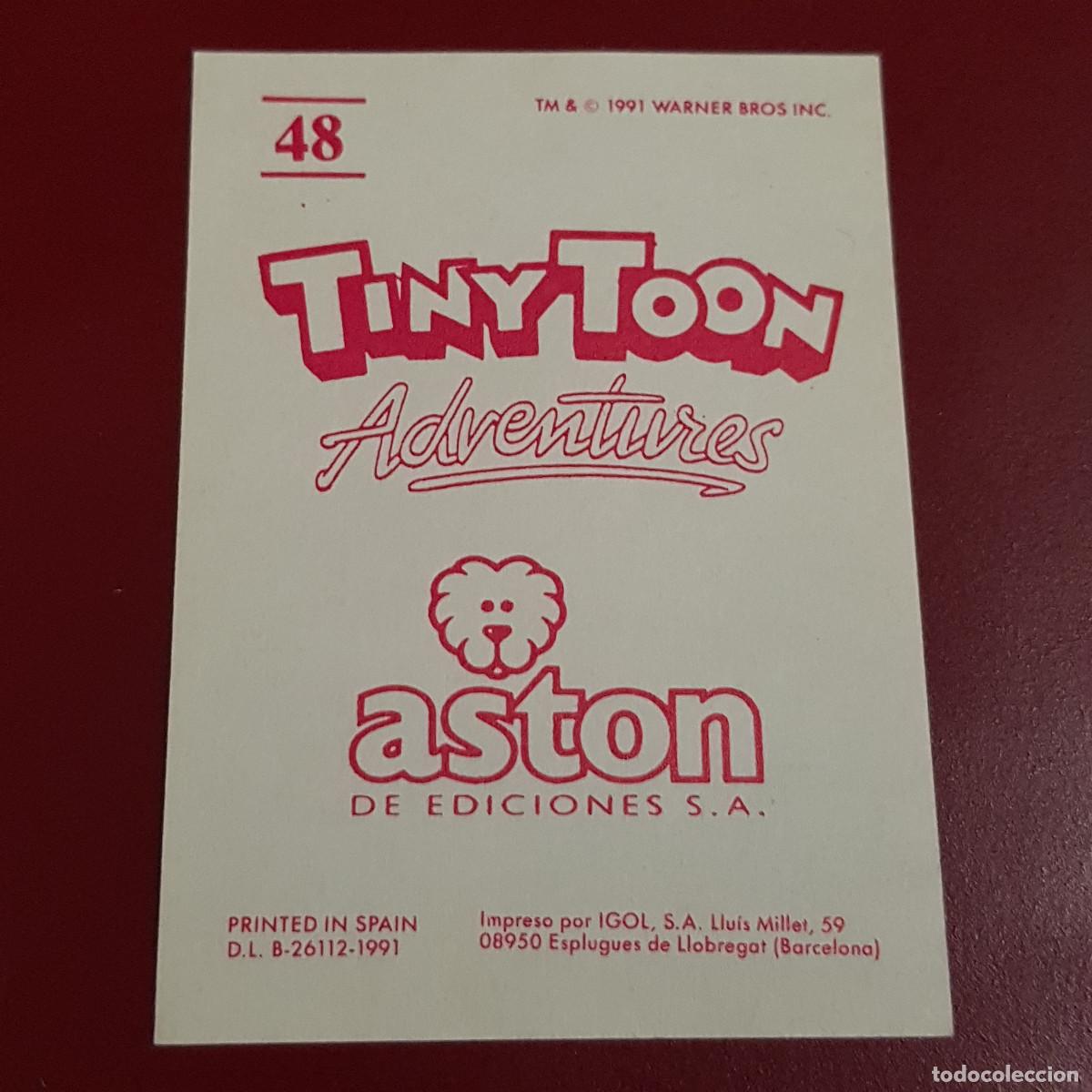 Coleccionismo cromos antiguos: ASTON - TINYTOON ADVENTURES - 48 - NUNCA PEGADO - Foto 2