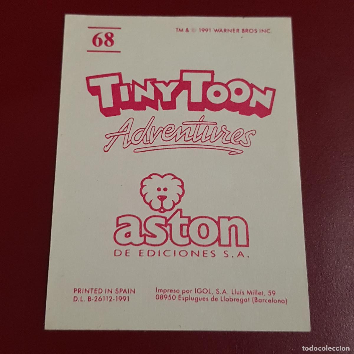 Coleccionismo cromos antiguos: ASTON - TINYTOON ADVENTURES - 68 - NUNCA PEGADO - Foto 2