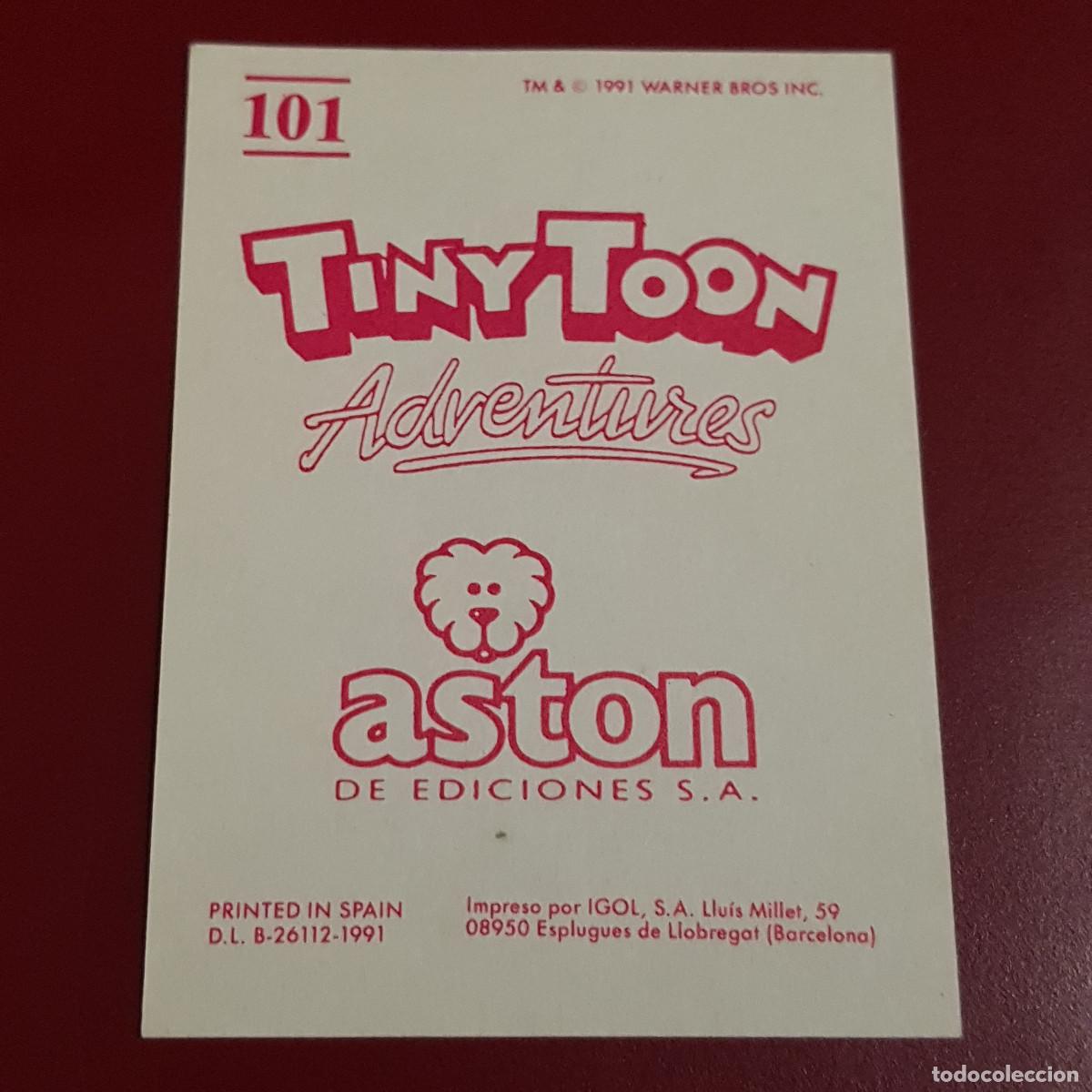 Coleccionismo cromos antiguos: ASTON - TINYTOON ADVENTURES - 101 - NUNCA PEGADO - Foto 2