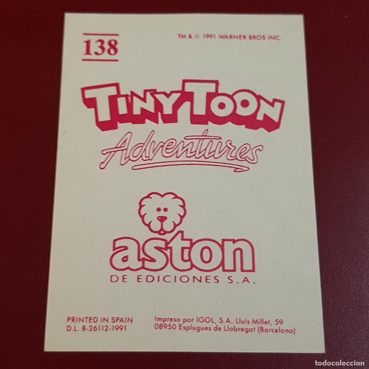 Coleccionismo cromos antiguos: ASTON - TINYTOON ADVENTURES - 138 - NUNCA PEGADO - Foto 2