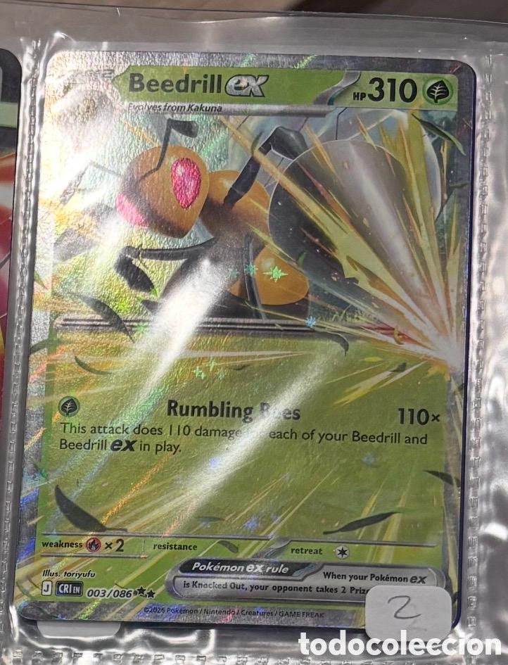 Coleccionismo cromos antiguos: BEEDRILL EX EX POKEMON TCG - Foto 1