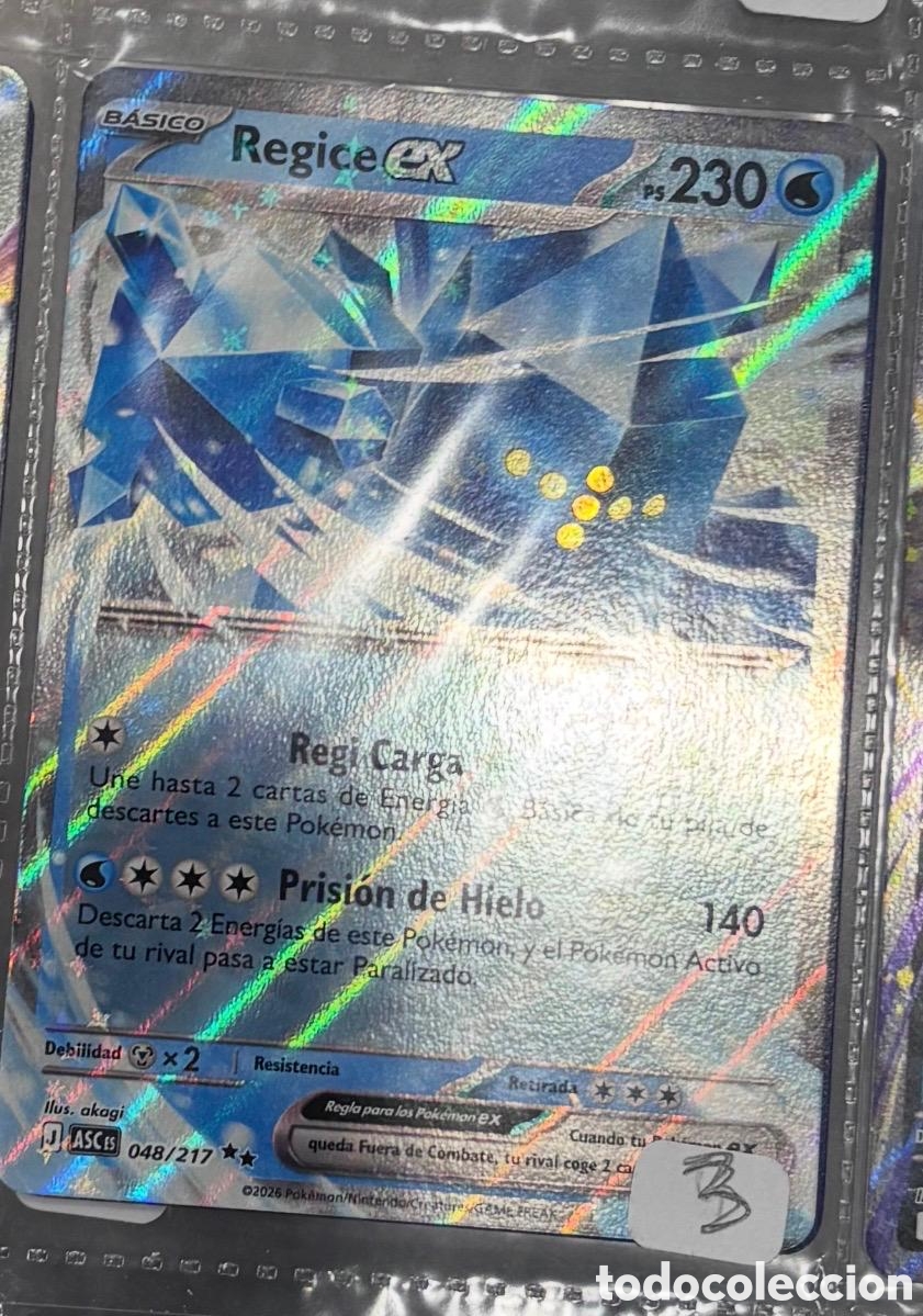 Coleccionismo cromos antiguos: REGICE EX POKEMON TCG