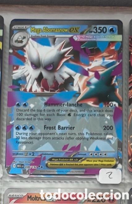 Coleccionismo cromos antiguos: MEGA ABOMASNOW EX POKEMON TCG