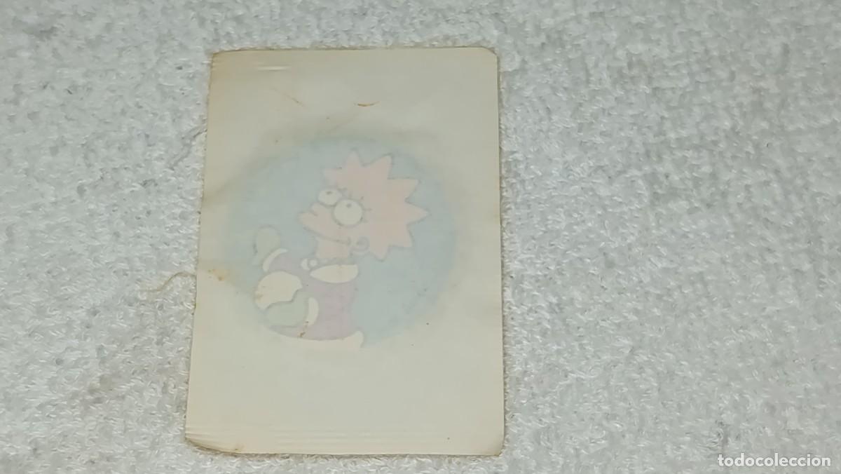 Coleccionismo cromos antiguos: PANRICO : ANTIGUO CROMO ACOLCHADO SERIE THE SIMPSONS TAZO CAPS - LISA - A&Ntilde;OS 90 SIN ABRIR