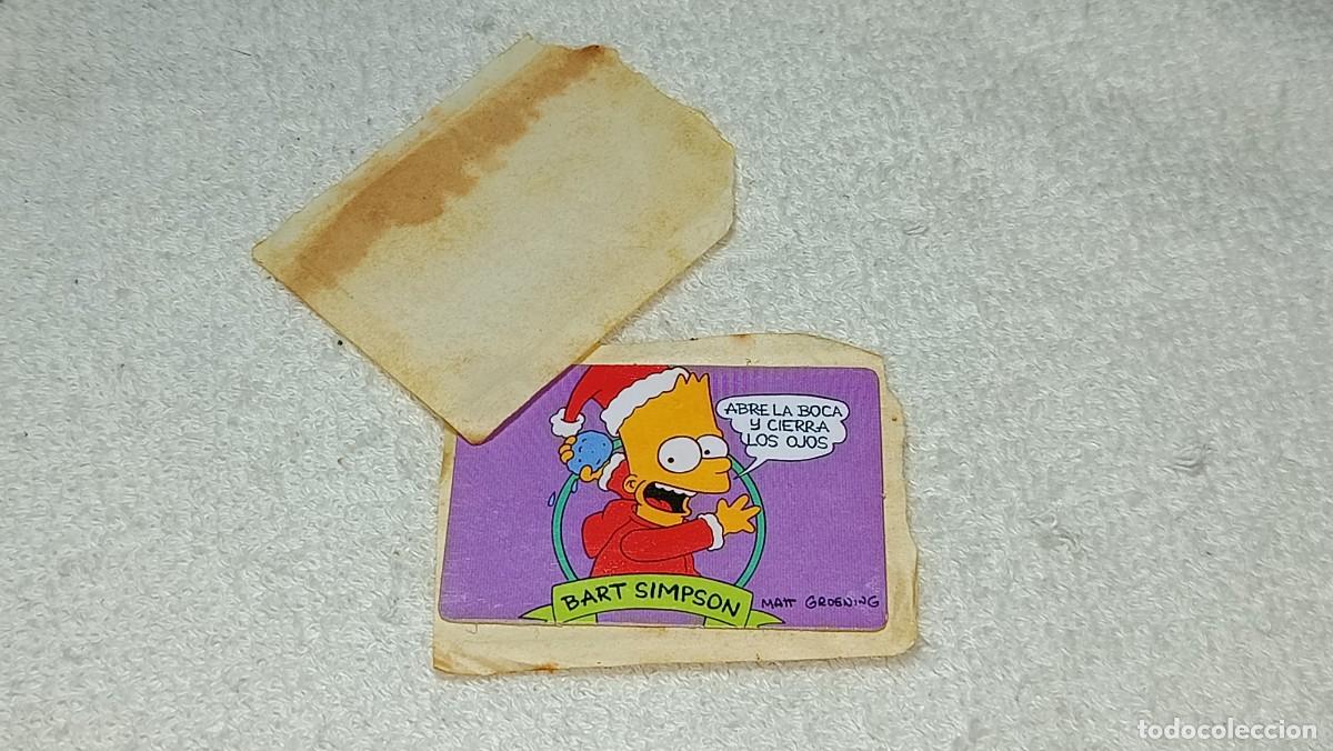 Coleccionismo cromos antiguos: BOLLYCAO PANRICO : ANTIGUO CROMO ADHESIVO SERIE THE SIMPSONS - BART ABRE LA BOCA - A&Ntilde;OS 90