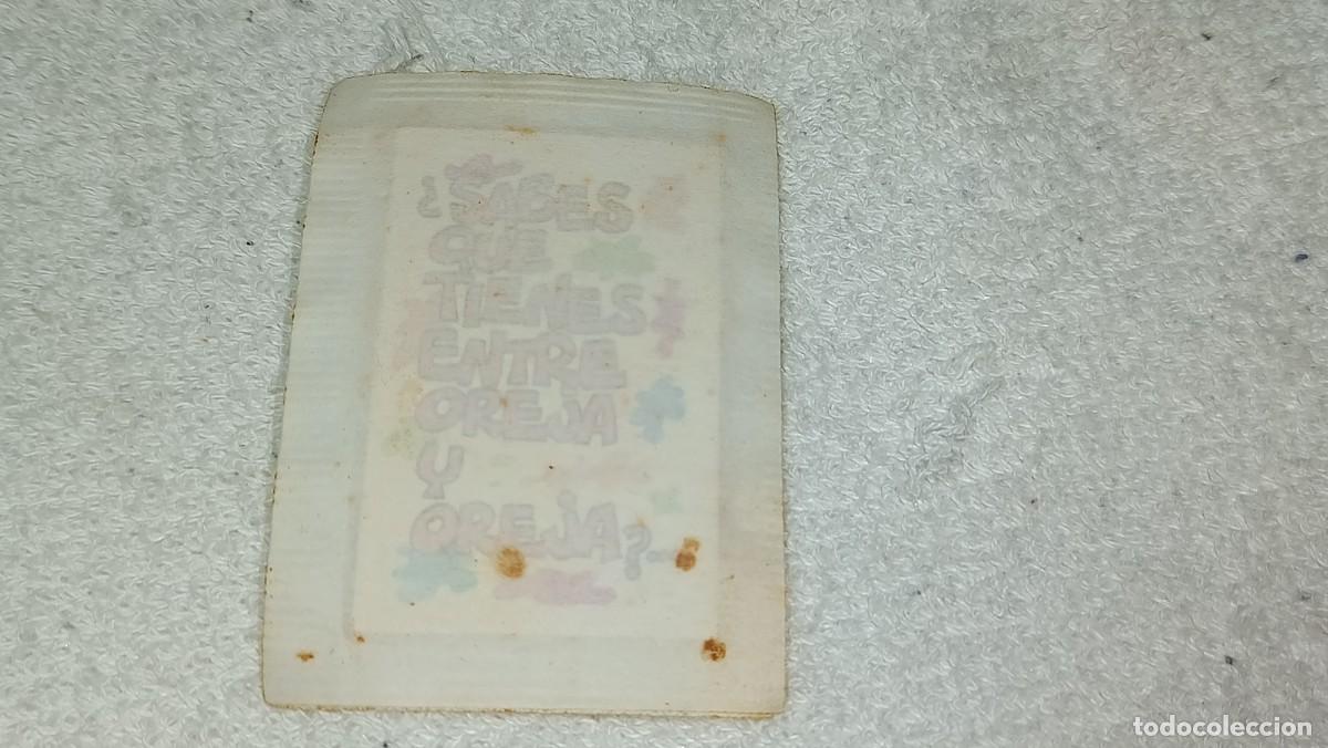 Coleccionismo cromos antiguos: BOLLYCAO : ANTIGUO CROMO MOVI CARDS MOVICARDS SABES QUE TIENES ENTRE OREJA Y OREJA SIN ABRIR A&Ntilde;OS 90