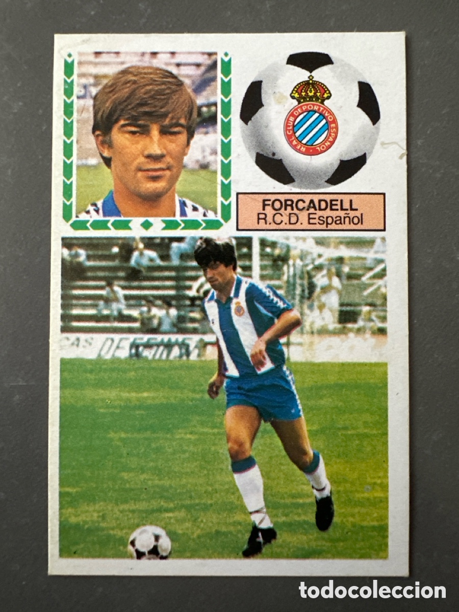 Coleccionismo cromos antiguos: CROMO LIGA ESTE 83 84 FORCADELL COLOCA ESPA&Ntilde;OL. DESPEGADO