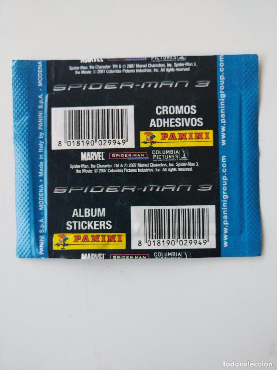 Coleccionismo cromos antiguos: SOBRES CROMOS SIN ABRIR SPIDERMAN 3 - Foto 2