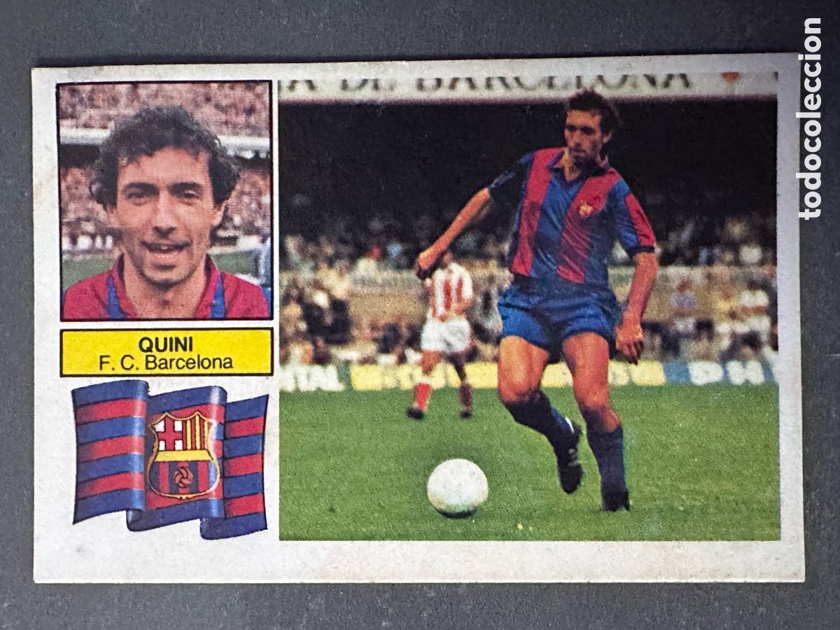 Coleccionismo cromos antiguos: CROMO LIGA ESTE 82 83 QUINI SIN FCB BARCELONA. DESPEGADO