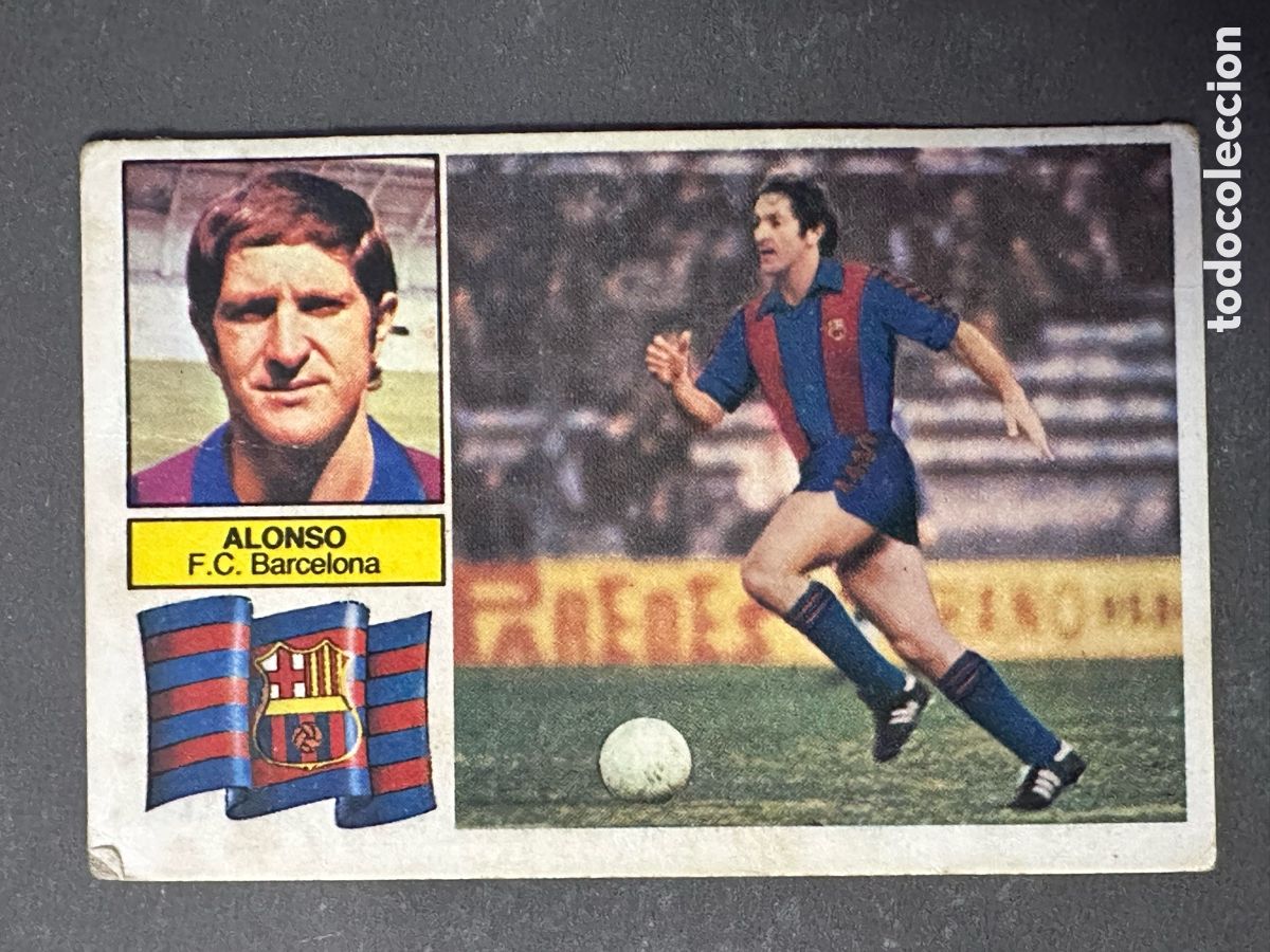 Coleccionismo cromos antiguos: CROMO LIGA ESTE 82 83 ALONSO SIN FCB BARCELONA. DESPEGADO
