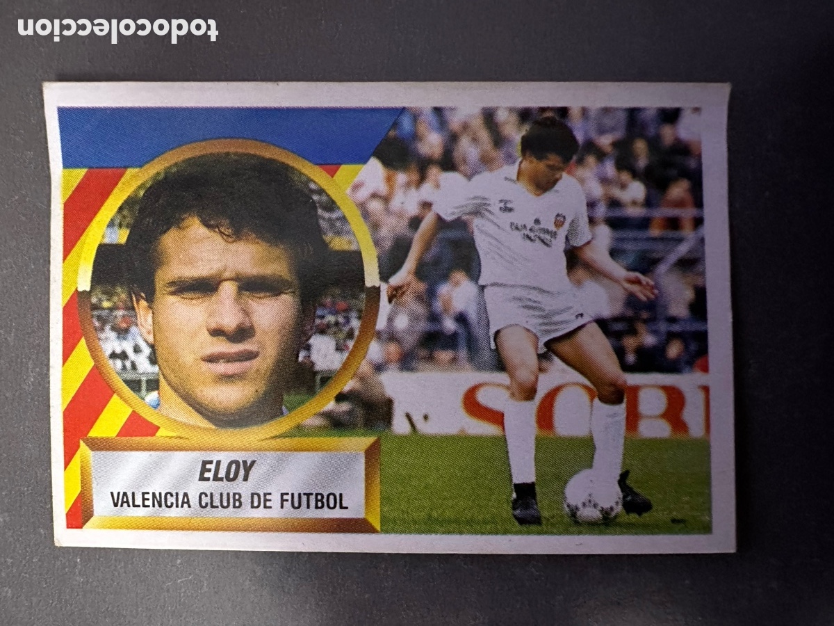 Coleccionismo cromos antiguos: CROMO LIGA ESTE 88 89 ELOY VALENCIA. VENTANILLA DESPEGADO