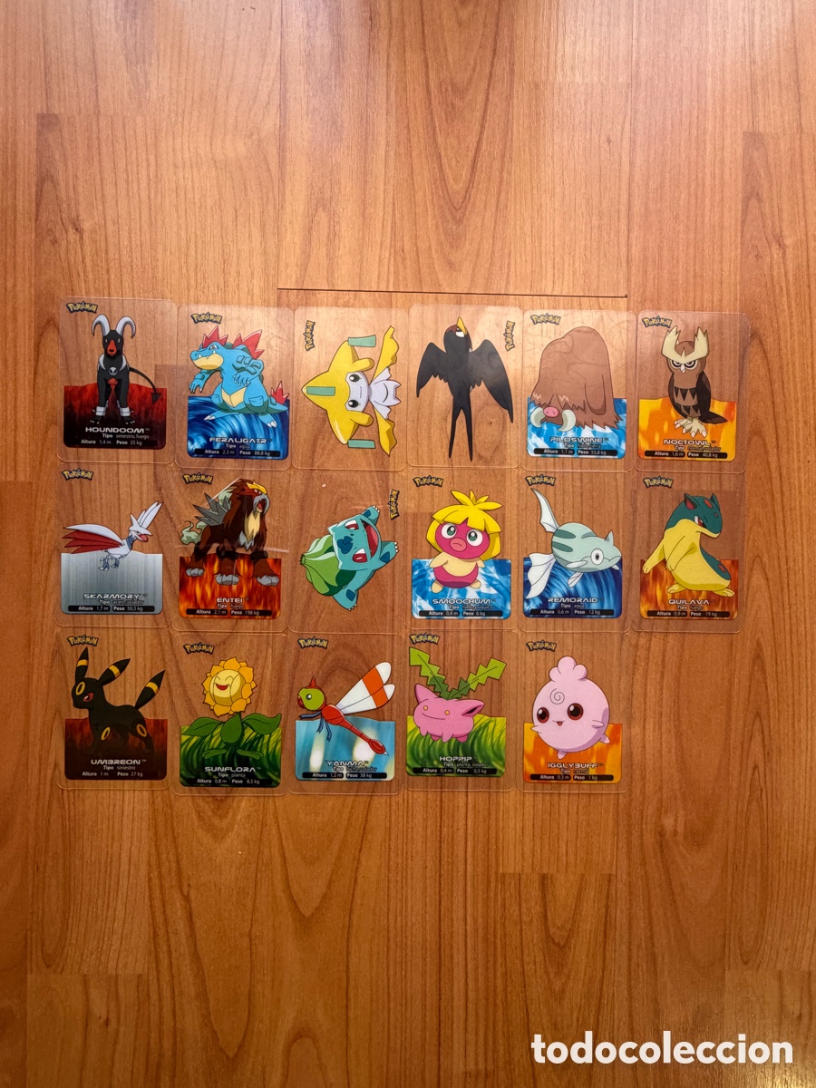 Coleccionismo cromos antiguos: Lote de 17 Lamincards Pokemon 2a Gen. (Album azul)