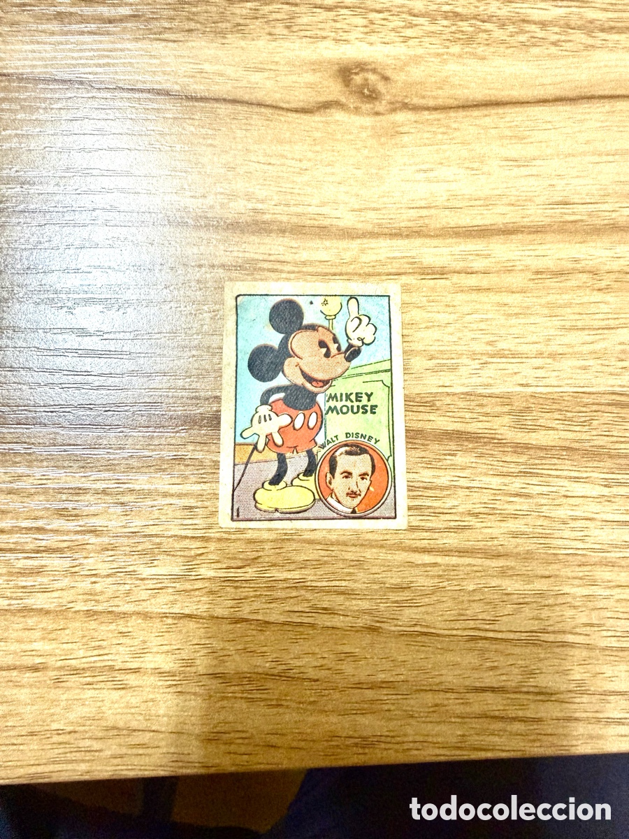 Collectable Antique Stickers: 1939 MICKEY MOUSE WALT DISNEY N&ordm; 1 BRUGUERA SIN PEGAR