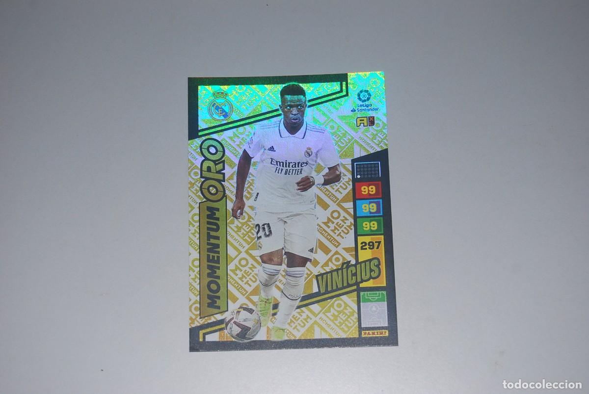 Coleccionismo cromos antiguos: VINICIUS REAL MADRID MOMENTUM ORO 2022-2023 TRADING CARD GAME ADRENALYN XL 22-23