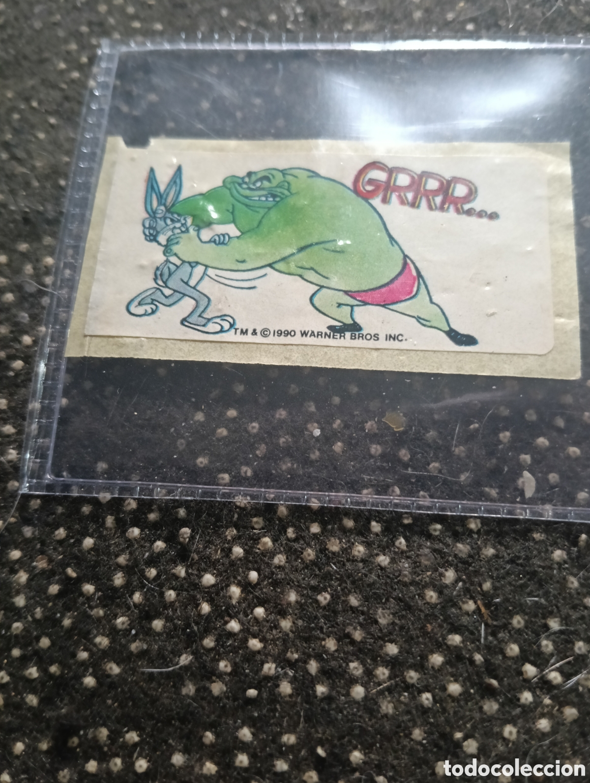 Coleccionismo cromos antiguos: Pegatina chicle 1990 Warner Bros de Bugs Bunny - Foto 1