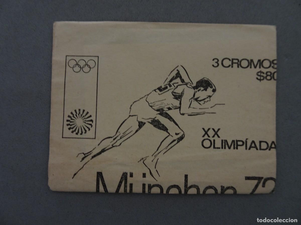 Coleccionismo cromos antiguos: Sobre cromos sin abrir - cartera cromos cerrada - Munchen 72