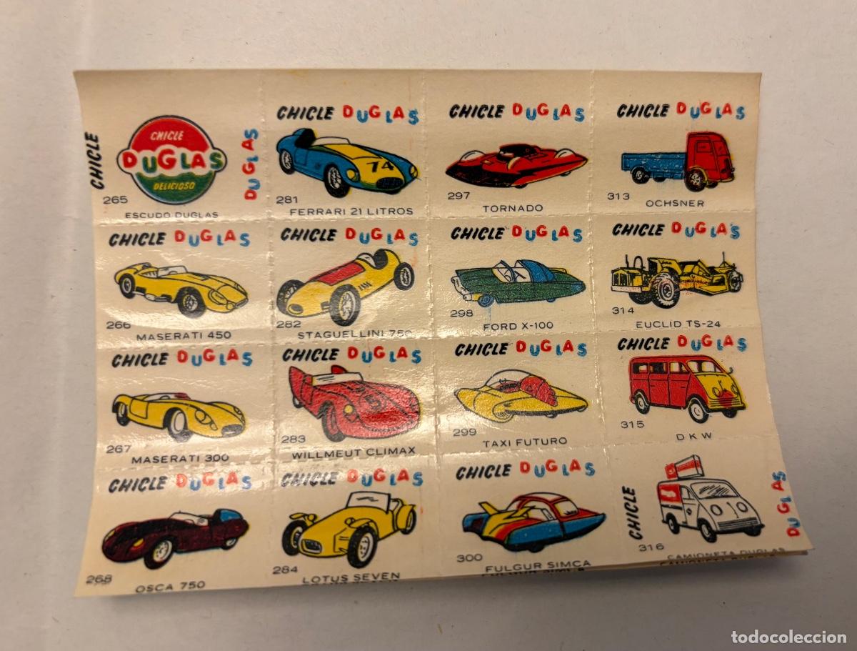 Coleccionismo cromos antiguos: CROMOS CHICLE DUGLAS AUTOMOVILES: FERRARI, MASERATI, LOTUS, Etc..