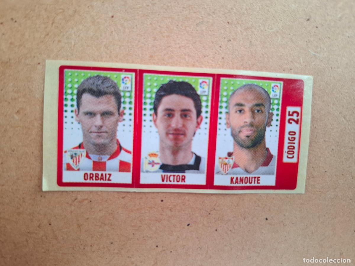 Coleccionismo cromos antiguos: CHICLE LIGA PANINI 2005 2006 - 25 ORBAIZ ATHLETIC CLUB / V&Iacute;CTOR R.C. DEPORTIVO / KANOUTE SEVILLA FC