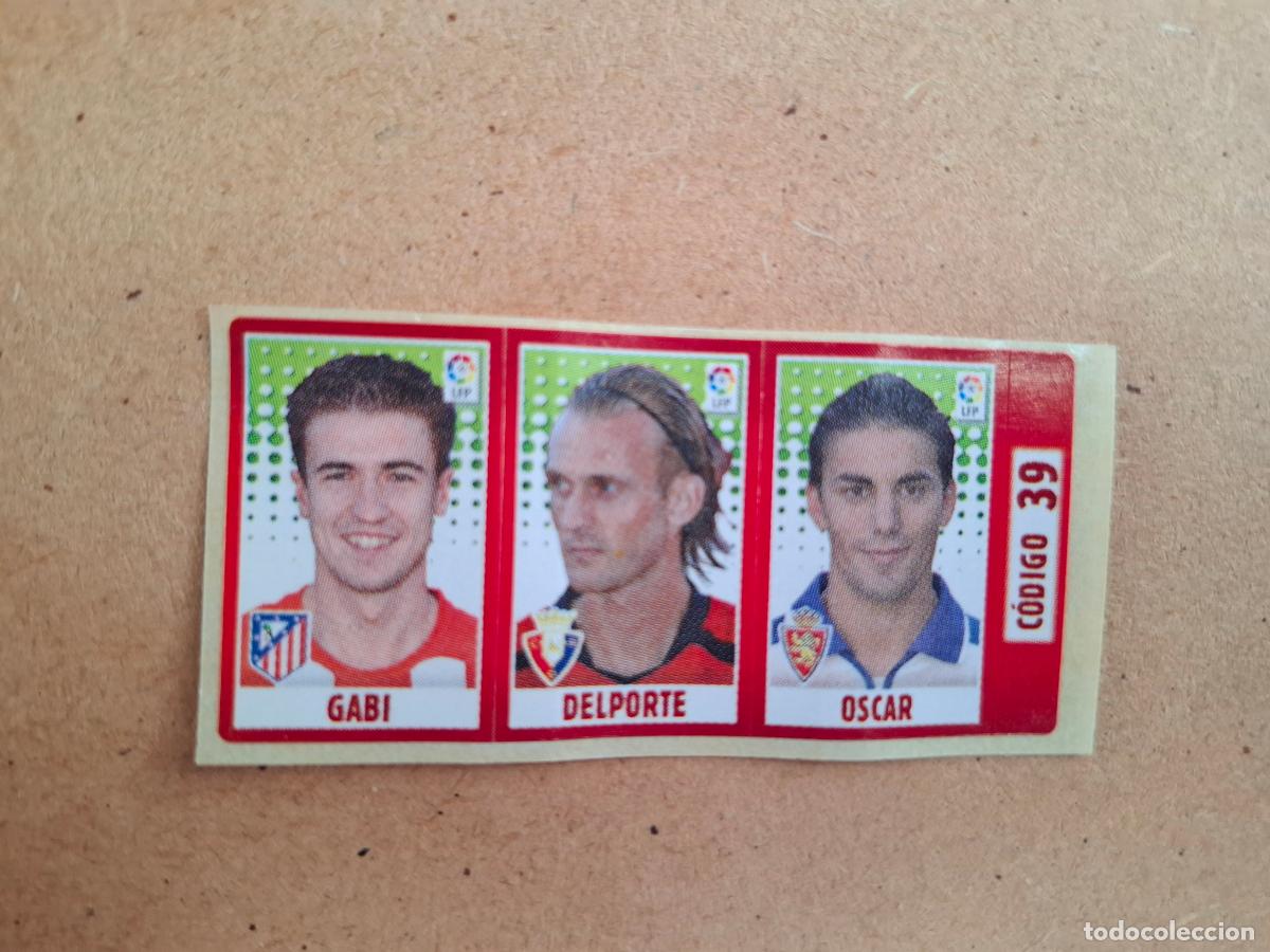 Collezionismo Figurine antiche: CHICLE LIGA PANINI 2005 2006 39 GABI AT. MADRID / DELPORTE AT. OSASUNA / OSCAR REAL ZARAGOZA