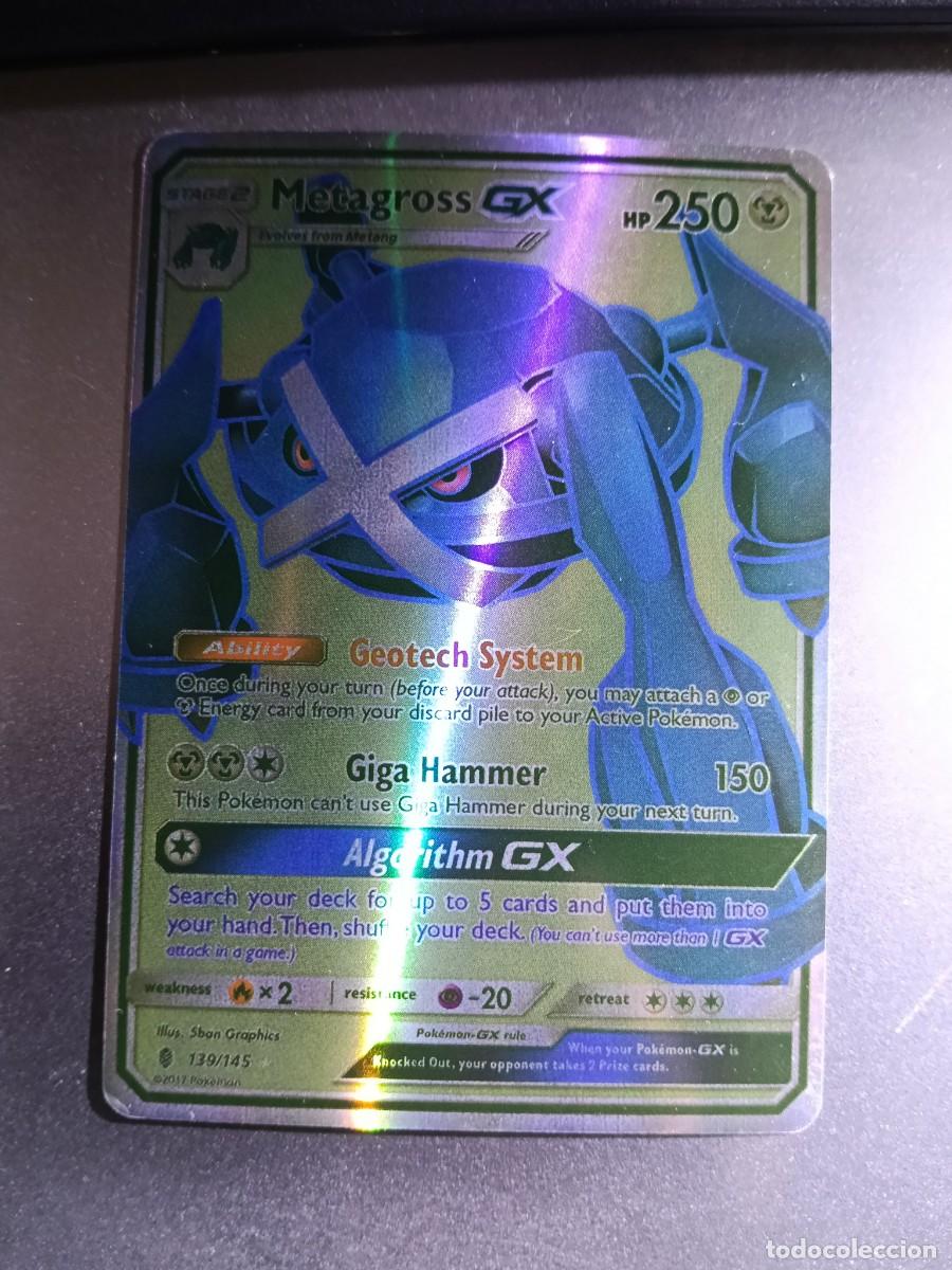Coleccionismo cromos antiguos: CROMO METAGROSS 139/145 GIGA HAMMER GEOTECH SYSTEM BRILLANTE POKEMON 2017