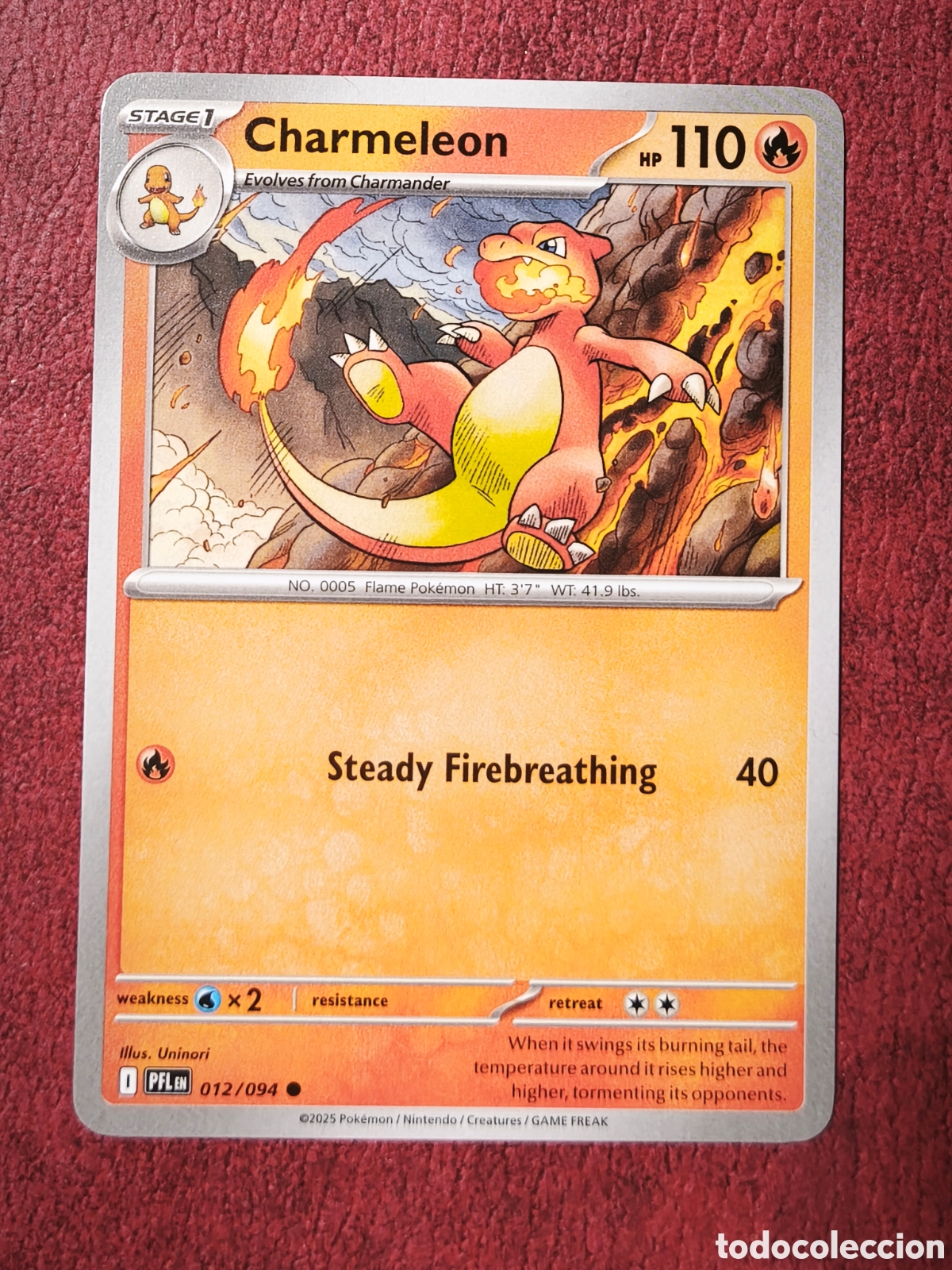 Coleccionismo cromos antiguos: Pokemon. 2025. Charmeleon. #12/94. Ingl&eacute;s