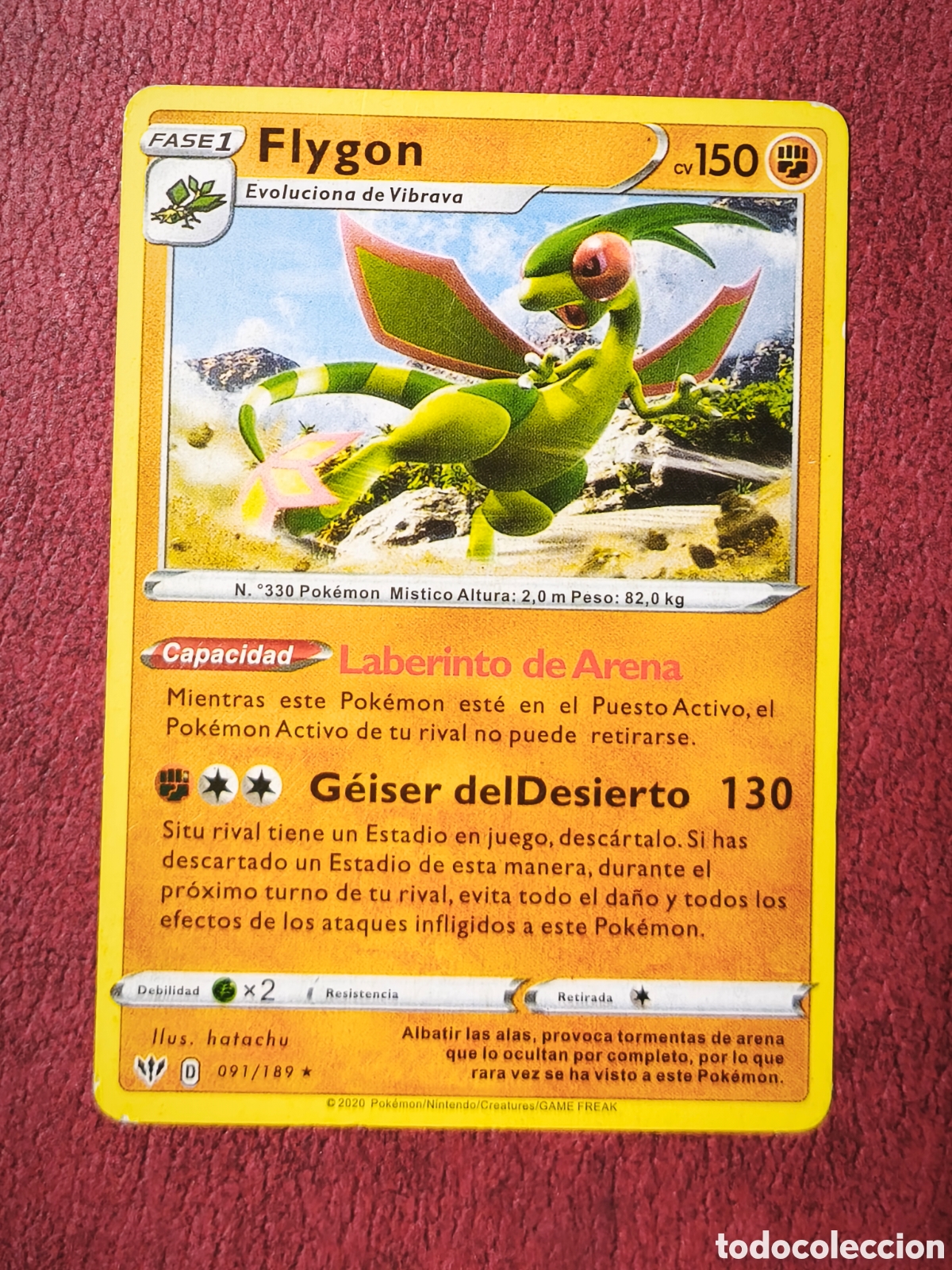 Coleccionismo cromos antiguos: Pokemon, 2020. Flygon. #9/189. Espa&ntilde;ol