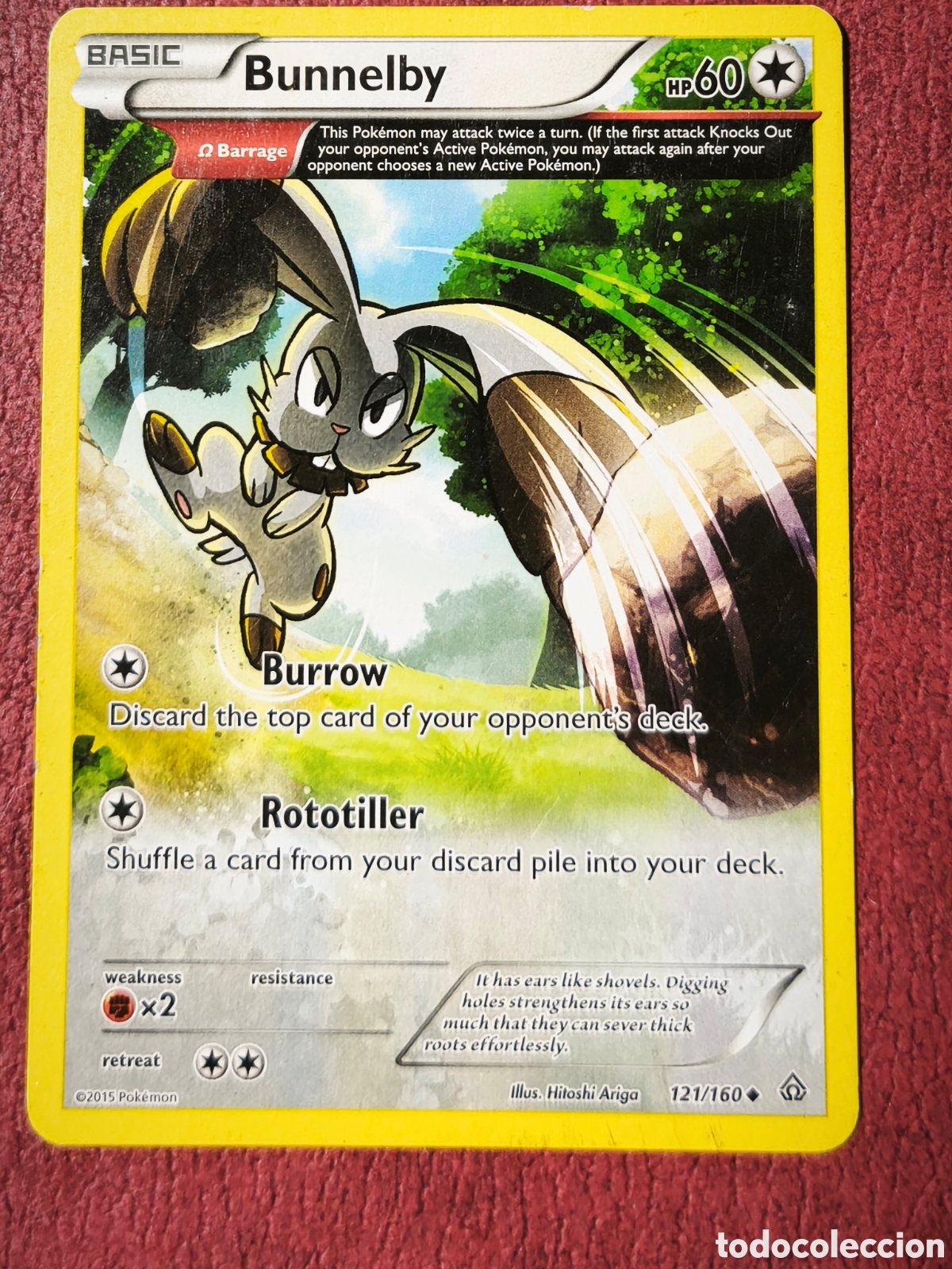 Coleccionismo cromos antiguos: Pokemon. 2015. Brunnelby. #121/160. Ingl&eacute;s