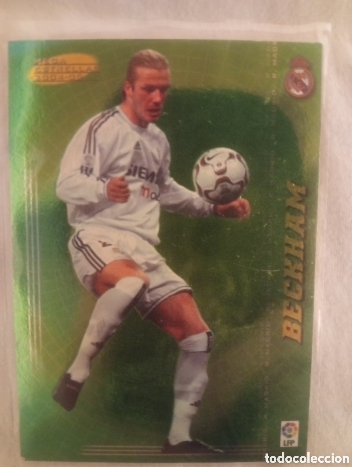 Coleccionismo cromos antiguos: Cromo Card Beckham N&ordm; 421 - Mega Estrella - Panini Megacracks 2004-2005 - Real Madrid