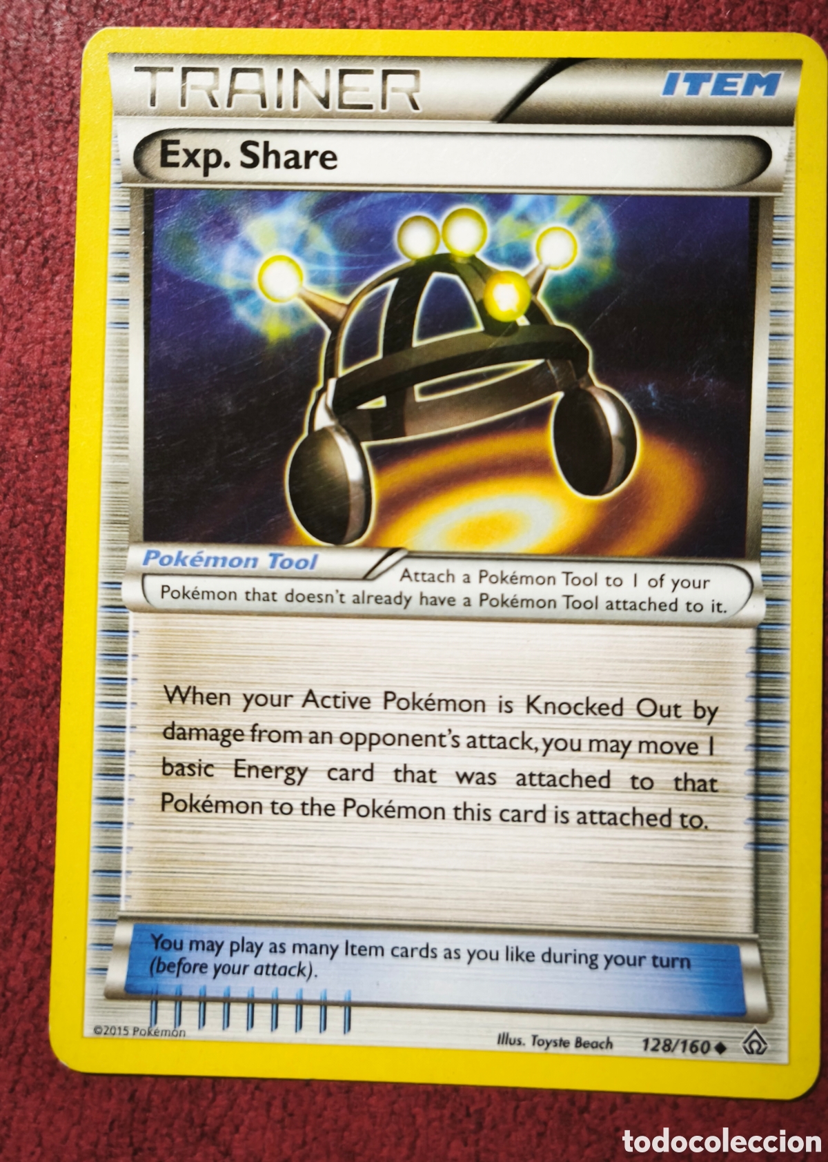 Coleccionismo cromos antiguos: Pokemon. 2015. Exp. Share. #128/160. Ingl&eacute;s - Foto 1