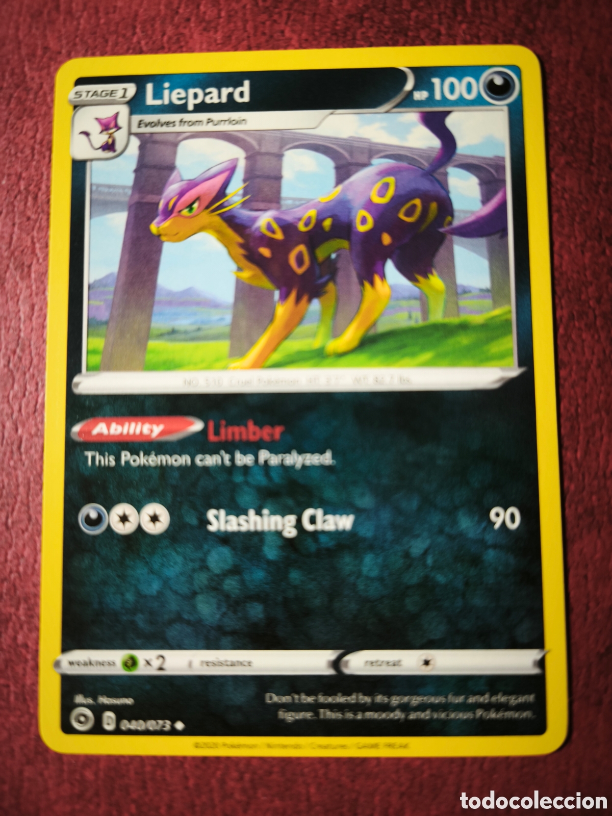 Coleccionismo cromos antiguos: Pokemon. 2020. Liepard. #40/73 - Foto 1