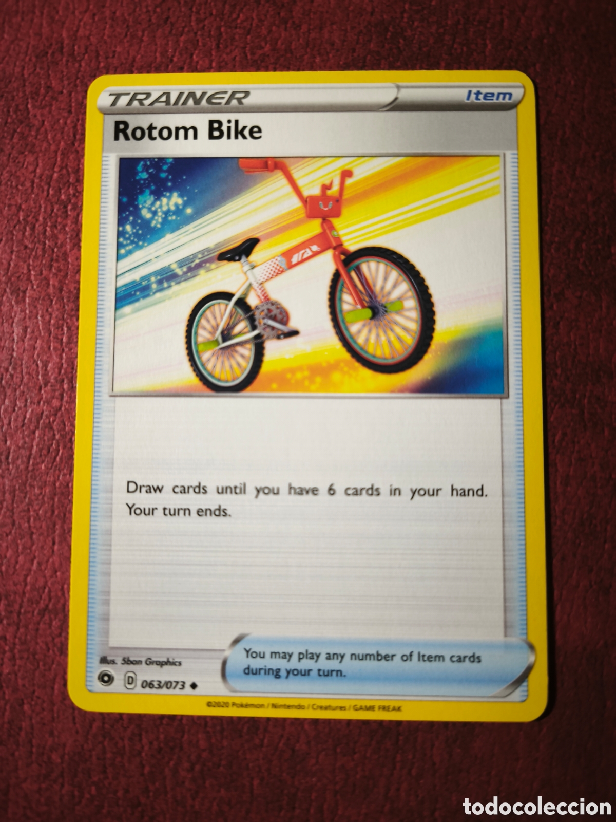 Coleccionismo cromos antiguos: Pokemon. 2020. Rotom bike. #63/73. Ingl&eacute;s