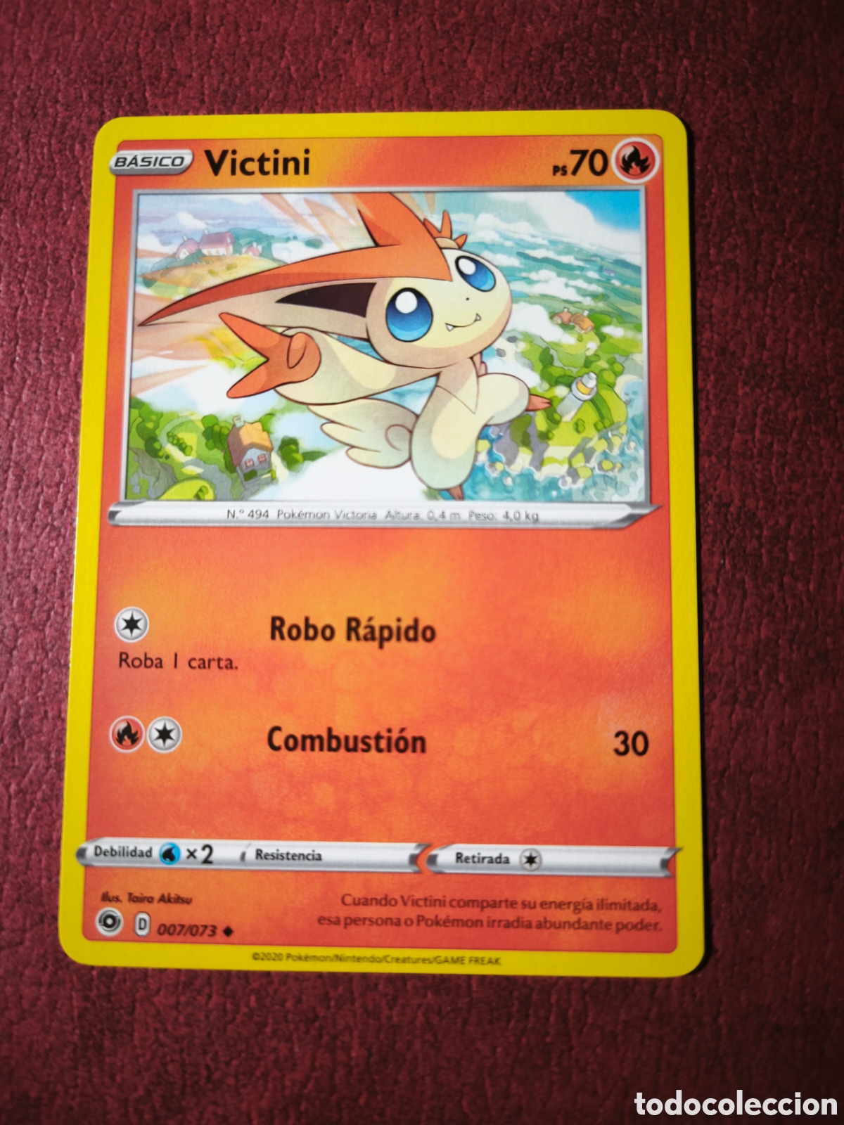 Coleccionismo cromos antiguos: Pokemon. 2020. Victini. #7/73. Espa&ntilde;ol