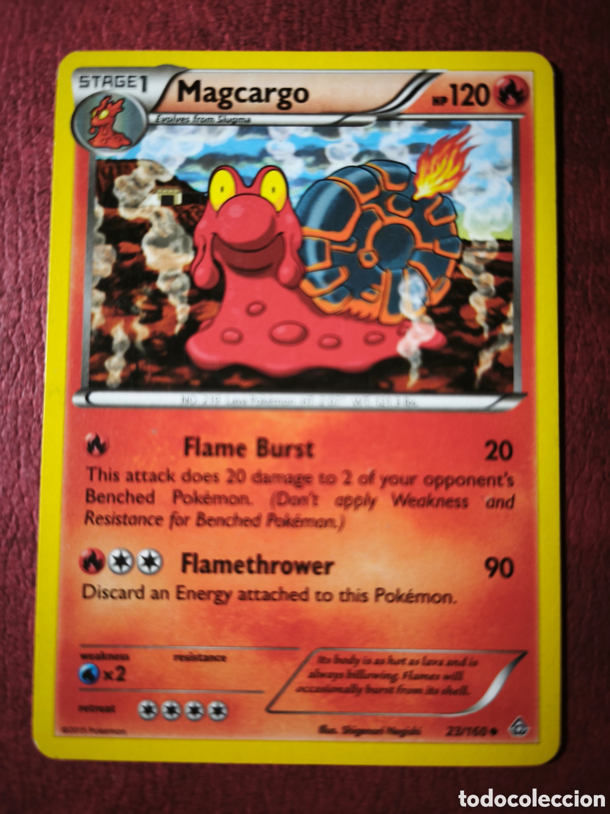 Coleccionismo cromos antiguos: Pokemon. 2015. Magcargo. #23/160/ Ingl&eacute;s
