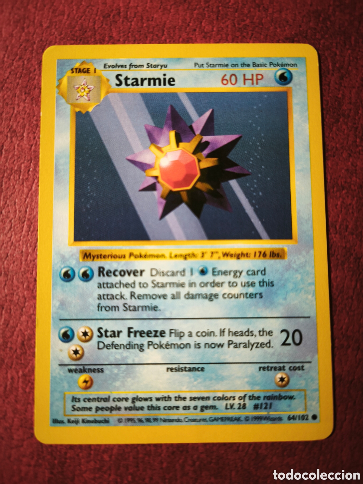 Coleccionismo cromos antiguos: Pokemon. 1999. Starmie