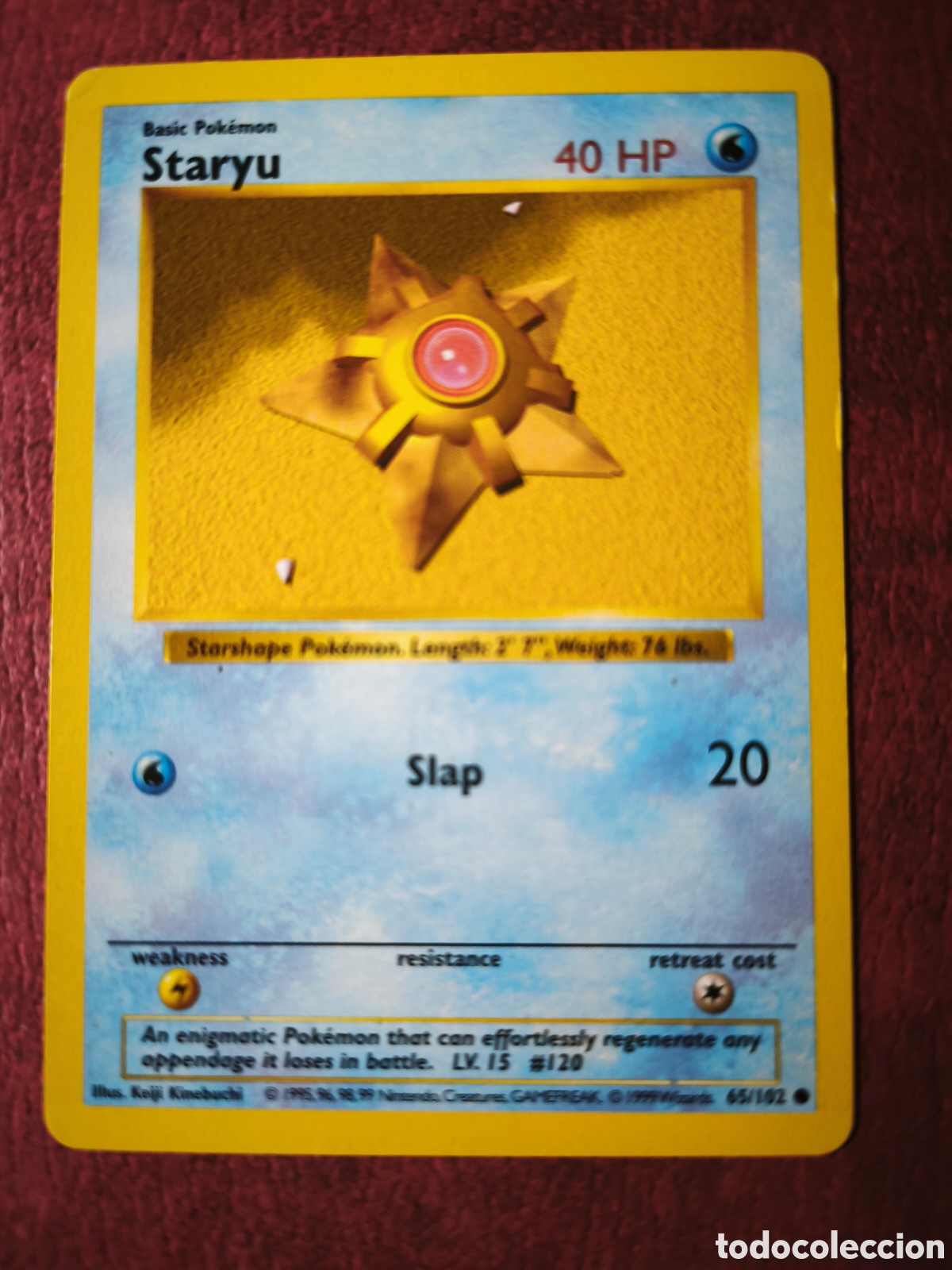 Coleccionismo cromos antiguos: Pokemon. 1999. Staryu. #65/102. Ingl&eacute;s