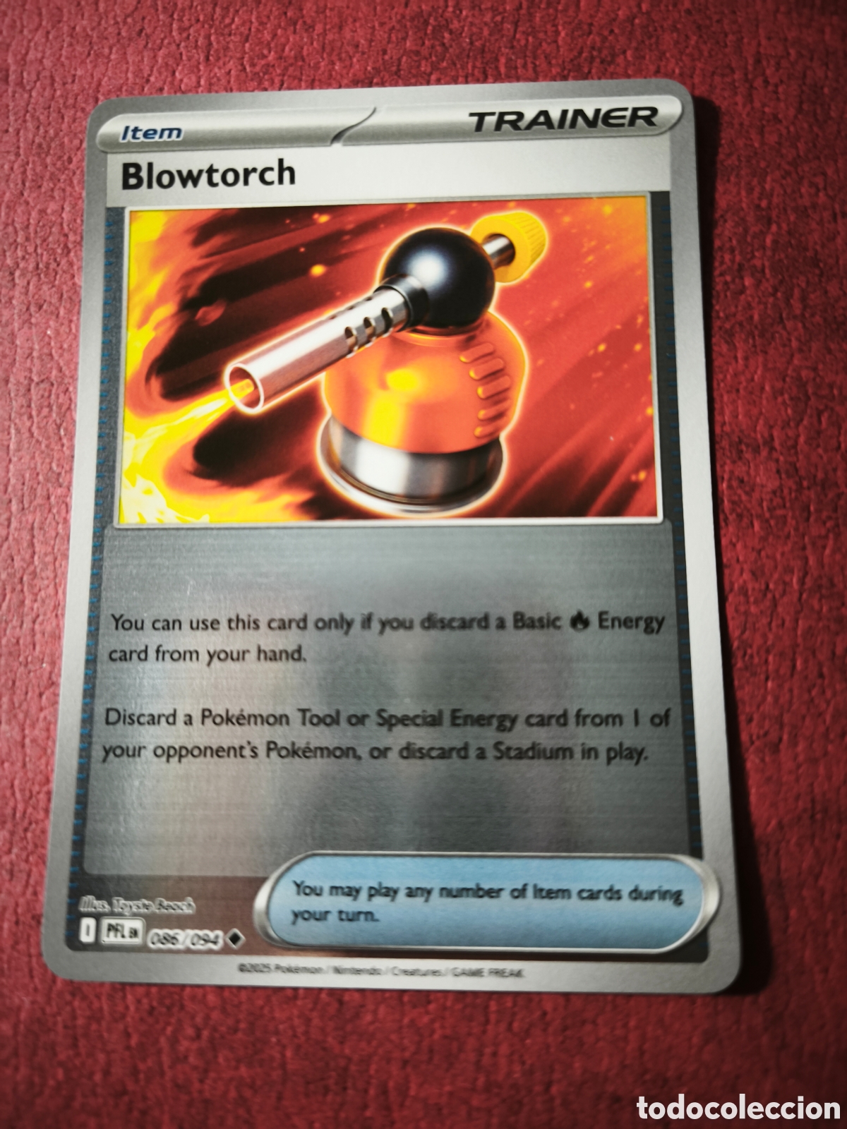 Coleccionismo cromos antiguos: Pokemon. 2025. Blowtorch. #86/94. Holo. Ingl&eacute;s
