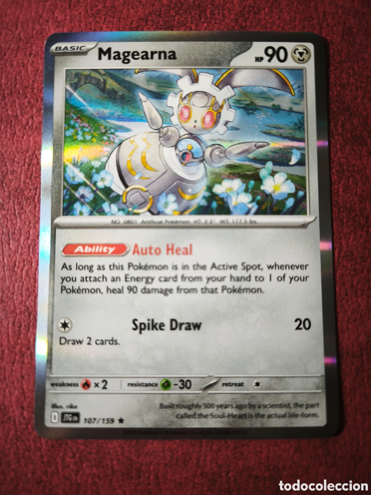 Coleccionismo cromos antiguos: Pokemon. 2025. Magearna. #107/159. Holo. Ingl&eacute;s